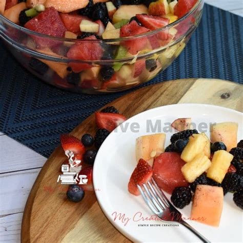 Honey Lime Rainbow Fruit Salad My Creative Manner