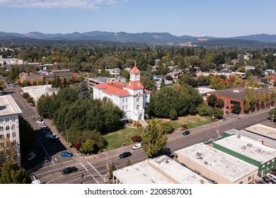 Benton County Courthouse Downtown Corvallis Oregon Stock Photo ...