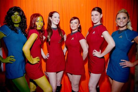 Star Trek Cosplay Ensign Red Dress And Science Officers Star Trek Cosplay Star Trek Rpg Star