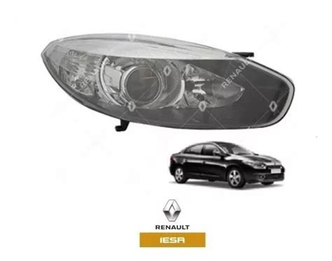 Farol Direito Mascara Negra Renault Fluence R