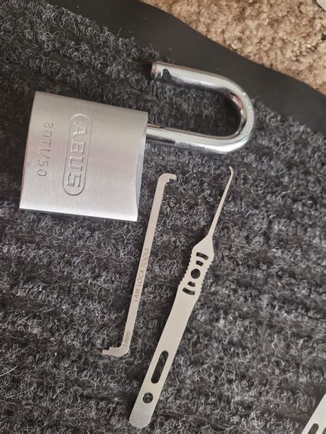 Abus lock d‘58292 Wetter picked! I used the 6-Mountain pick made by ...
