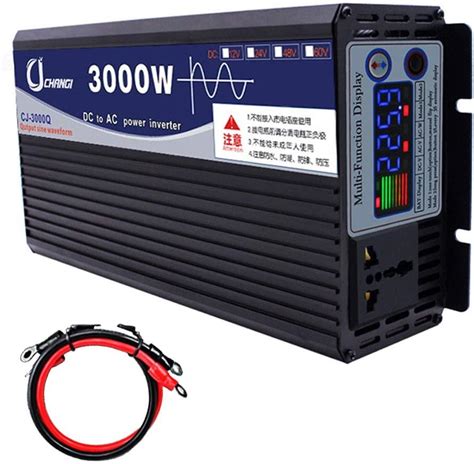 XBNBQ 3000W Pure Sine Wave Inverter DC 12V 24V To AC 220V Power