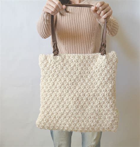 Easy Knitting Pattern Tote Bag IUCN Water