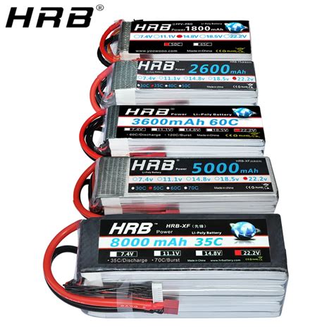 BEST QUALITY HRB 6S 22 2V Lipo Battery 2200mah T Deans 1800mah 2600