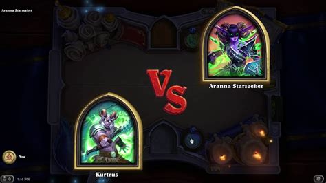 Book Of Mercenaries Kurtrus Vs Aranna Starseeker Hearthstone Book Of