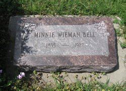 Minnie Wieman Bell Memorial Find A Grave