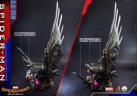 可以組成更加帥氣的場景地台 Hot Toys QS QS B蜘蛛人返校日蜘蛛人 豪華版 Spider Man Deluxe Version 比例人偶作品