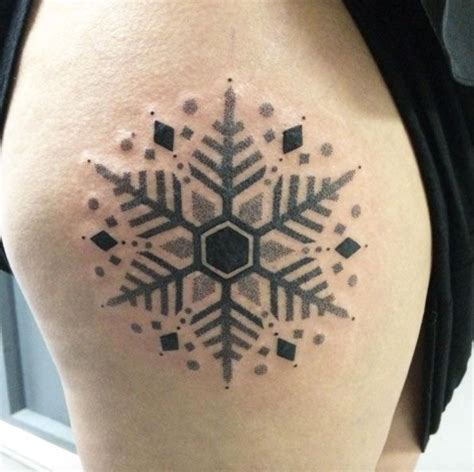 110 White Snowflake Tattoo Designs With Meanings 2022 Icy Winter Ideas