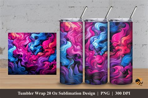 Street Art Tumbler Wrap Sublimation Design 3