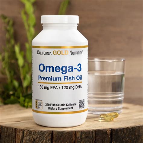 California Gold Nutrition Omega Premium Fish Oil Fish Gelatin