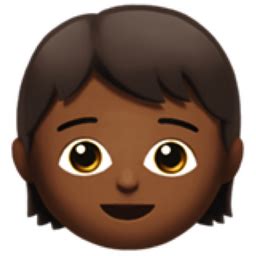 Child: Medium-Dark Skin Tone Emoji (U+1F9D2, U+1F3FE)