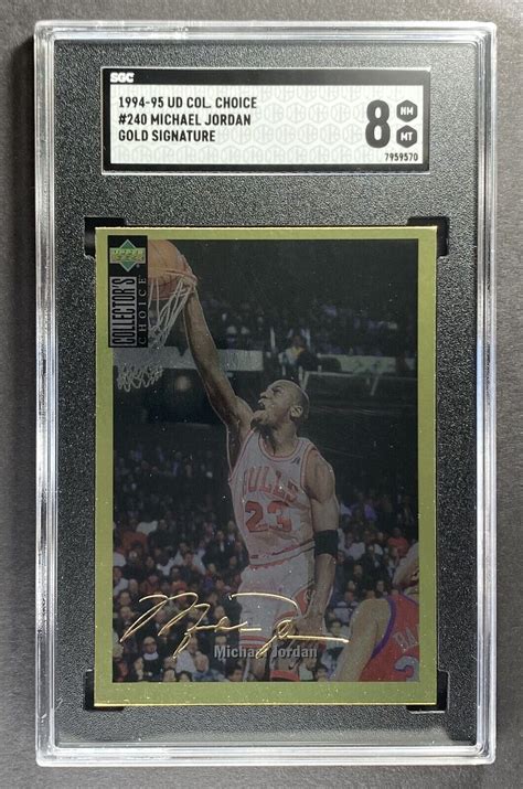 Michael Jordan Upper Deck Collector S Choice Gold Signature