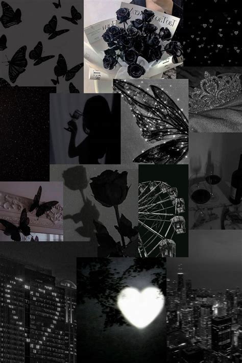 Black Aesthetic Collage Wallpaper