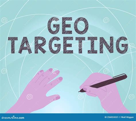 Text Caption Presenting Geo Targeting Concept Meaning Digital Ads