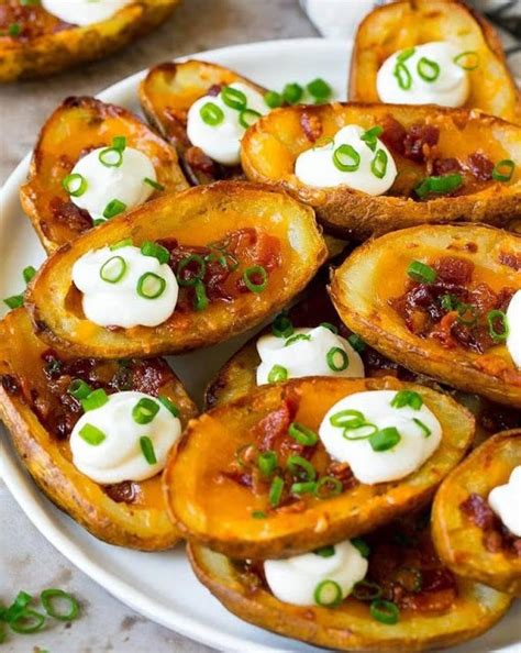 Crispy Oven Baked Potato Skins Get Tasty Recipes