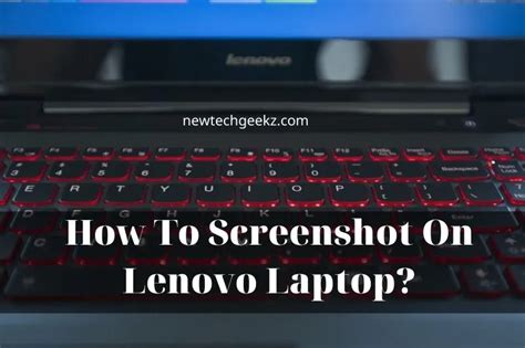 How To Screenshot On Lenovo Laptop