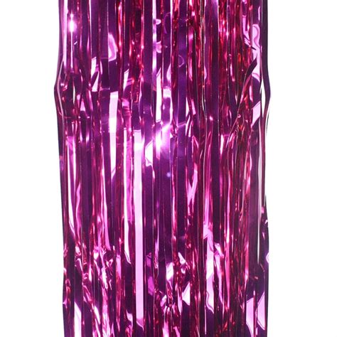 Door Curtain Foil Hot Pink Curtains Hanging Decorations