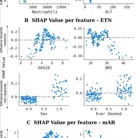 Shap Values Of The Best Models For The Prediction Of The Eular Response