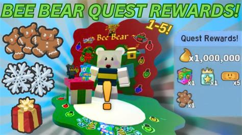 Bee Bear Beesmas Quests Rewards Bee Swarm Simulator Youtube