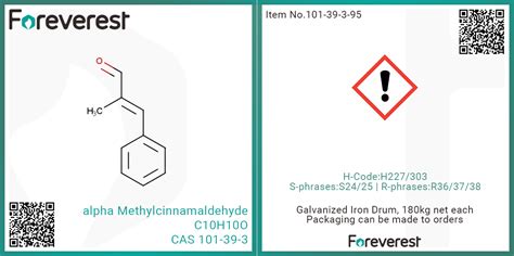 Alpha Methylcinnamaldehyde Foreverest Resources Ltd