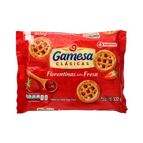 La Torre Florentinas Fresa Y Mantequilla 4 Pack Gamesa