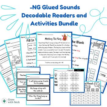 Nk Ng Glued Sounds Decodable Readers Reading Fluency Passages