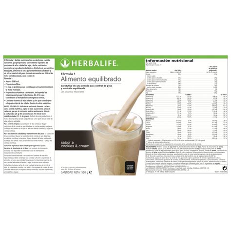 Herbalife Nutrition Herbalife Formula Shake Meal Replacement