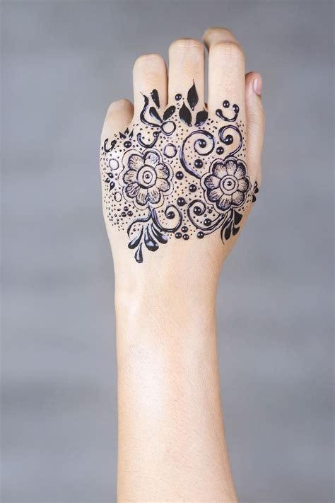 Henna Hands Mehendi Pattern Female Palms Design Decoration