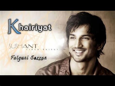 Khairiyat Cover Song Tribute To Sushant Singh Rajput Arijit