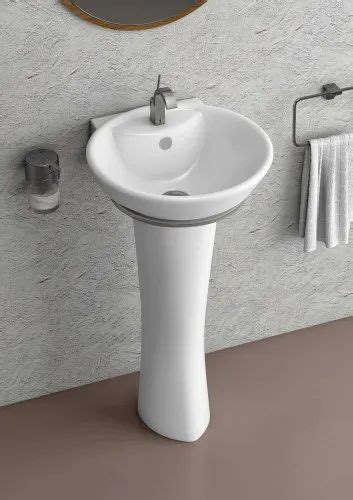 Eros Wall Mounted White Ceramic Pedestal Wash Basin At Rs In Mumbai