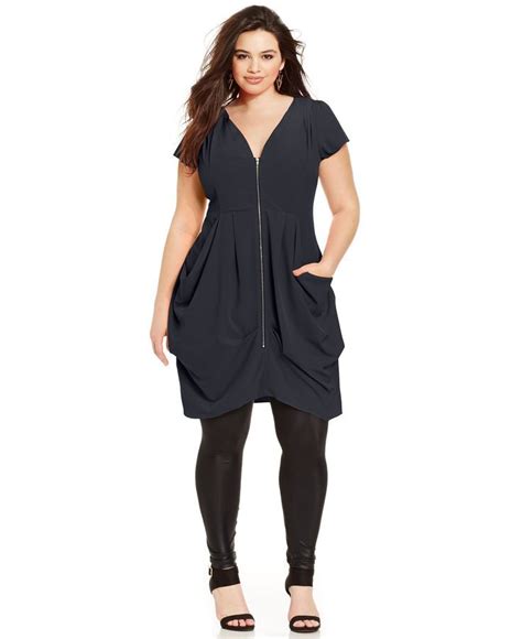 City Chic Plus Size Zip Front Dress Zip Front Dress Plus Size Tunic