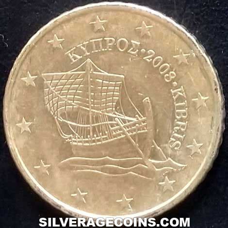 C Ntimos De Euro De Chipre De Silveragecoins