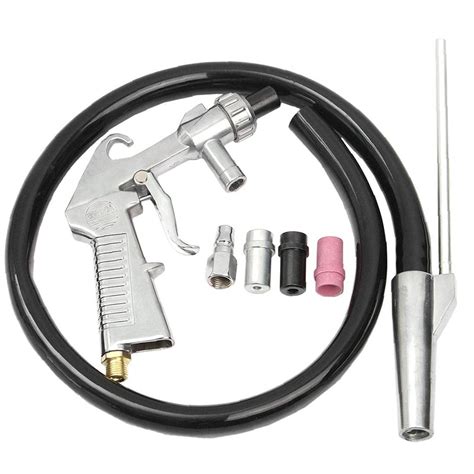 Buy Sand Blasting Kit Air Siphon Feed Blast Pneumatic Sandblaster Tool With 4 Ceramic Nozzles