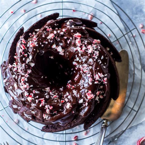 Double Chocolate Cake With Chocolate Peppermint Ganache The Beach