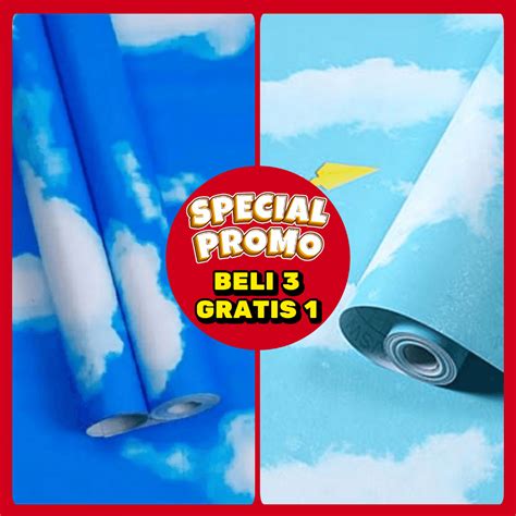 Jual PAKET PROMO Wallpaper Dinding Awan Wallpaper Awan Walpaper Awan