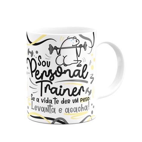 Caneca Flork Profissões Sou Personal Trainer MadeiraMadeira