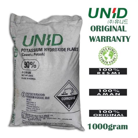 Jual Koh Unid Korea Kalium Hidroksida Potash Potassium Hydroxide Koh