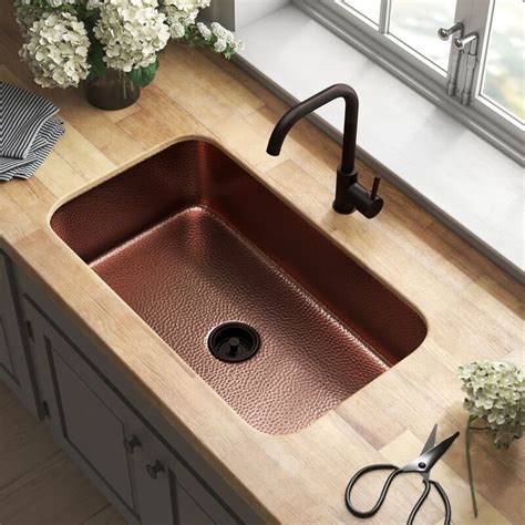 Hammered Copper Undermount Kitchen Sink Things In The Kitchen