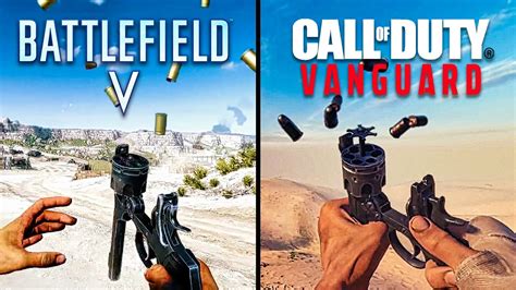 Call Of Duty Vanguard Vs Battlefield 5 Weapons Comparison Youtube