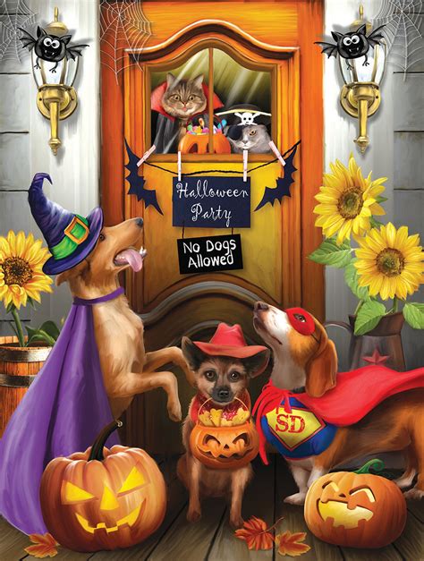 The Halloween Party Pieces Sunsout Puzzle Warehouse