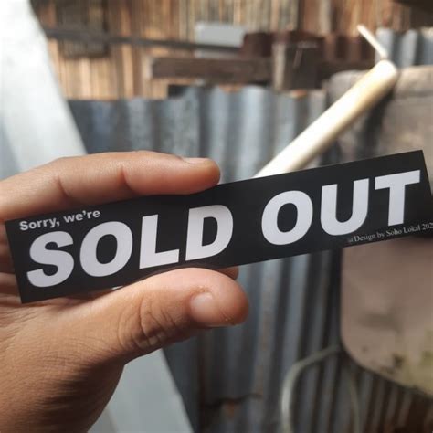 Sold Out Hitam Sticker Motor Kereta Laptop Pelbagai Shopee Malaysia