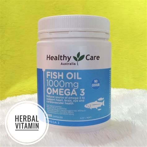 Jual Healthy Care Fish Oil Omega 3 1000mg 400 Kapsul Shopee Indonesia