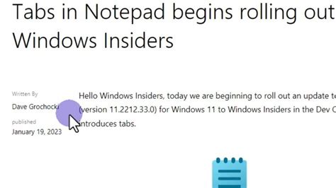 Tabs In Notepad Begins Rolling Out To Windows 11 Insiders Writing Note Pad Windows