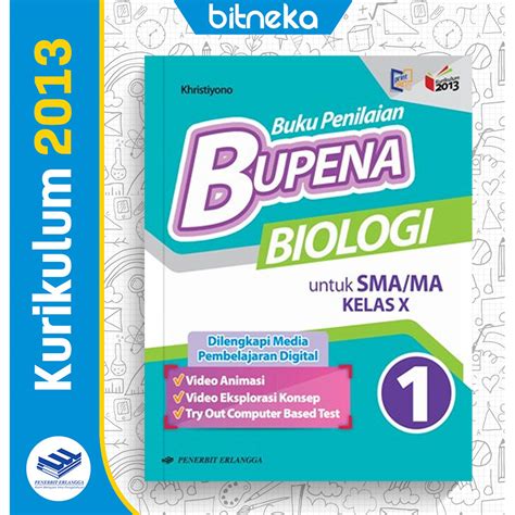 Jual Buku Penilaian BUPENA Biologi Jilid 1 SMA MA Kelas 10 K13