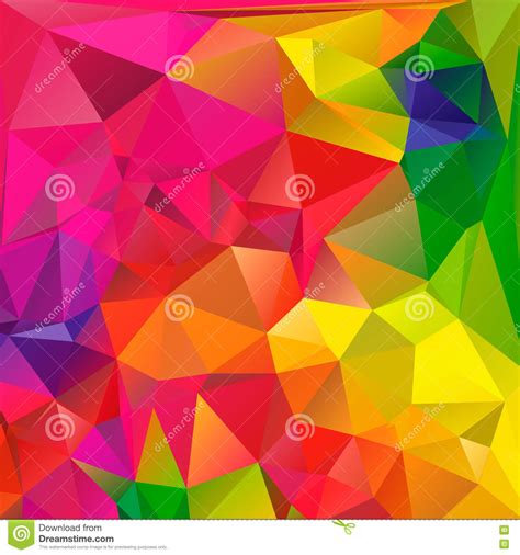 Fondo Colorido Del Pol Gono Del Arco Iris Del Remolino Vector Abstracto