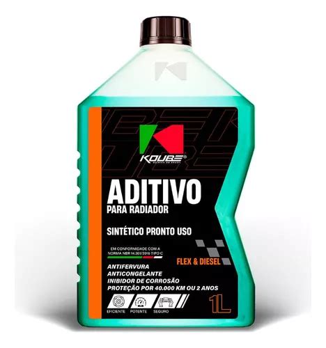 Aditivo Radiador Pronto Para Uso Sint Tico Verde L Koube