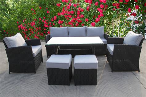 Rattan Wicker Conservatory Outdoor Garden Furniture Dining Set Corner Uk Leisure World