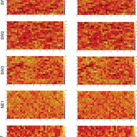 P 21 Fracture Intensity Plots Of The Mapped Fractures Within The Five