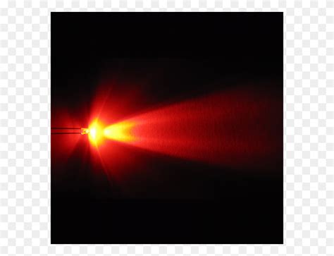 Led Super Bright Red Mm Red Lense Flare PNG Stunning Free