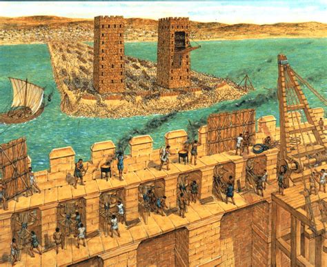 How Alexander Turned The Island Of Tyre Into A Peninsula Amusing Planet